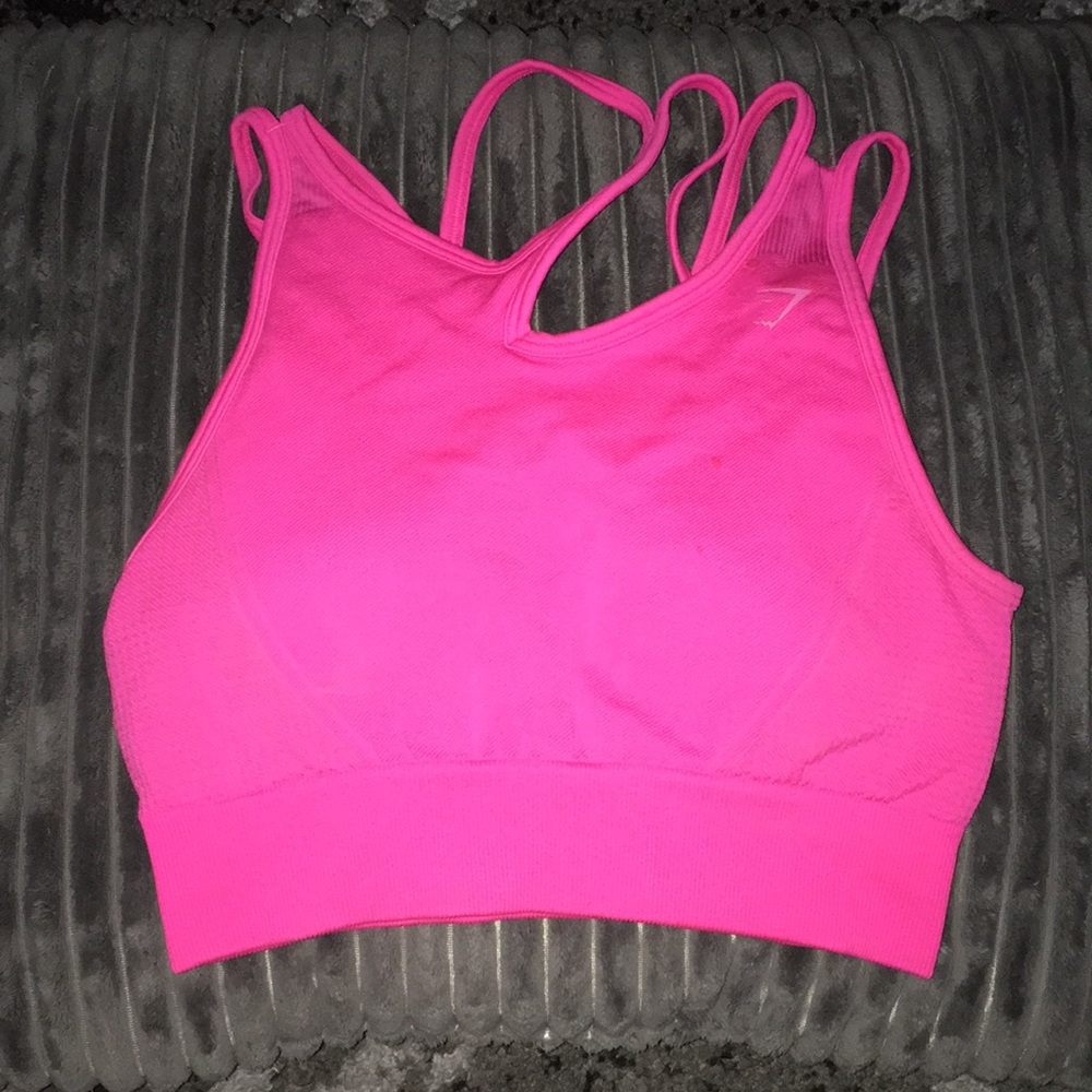 Gymshark sports bra- pink- medium
